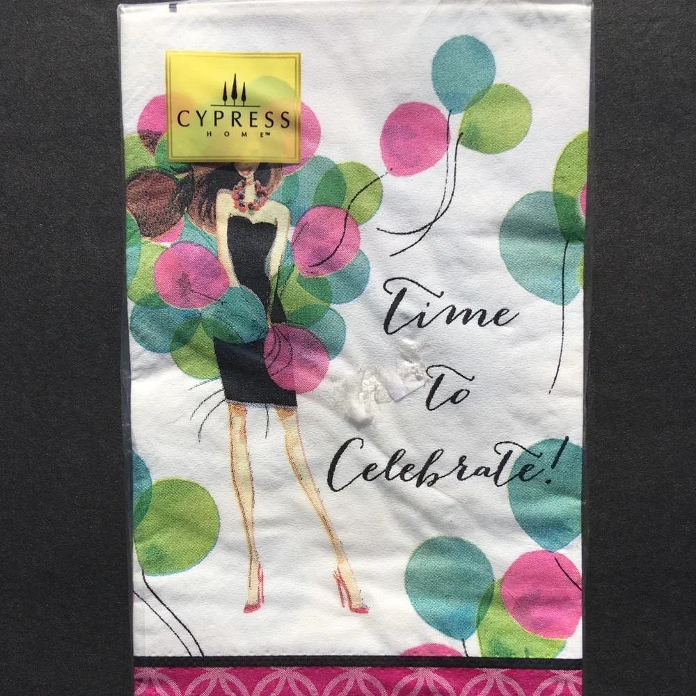 2 Packages Cypress Home Paper Guest Napkins Time To Celebrate Party Crafts New